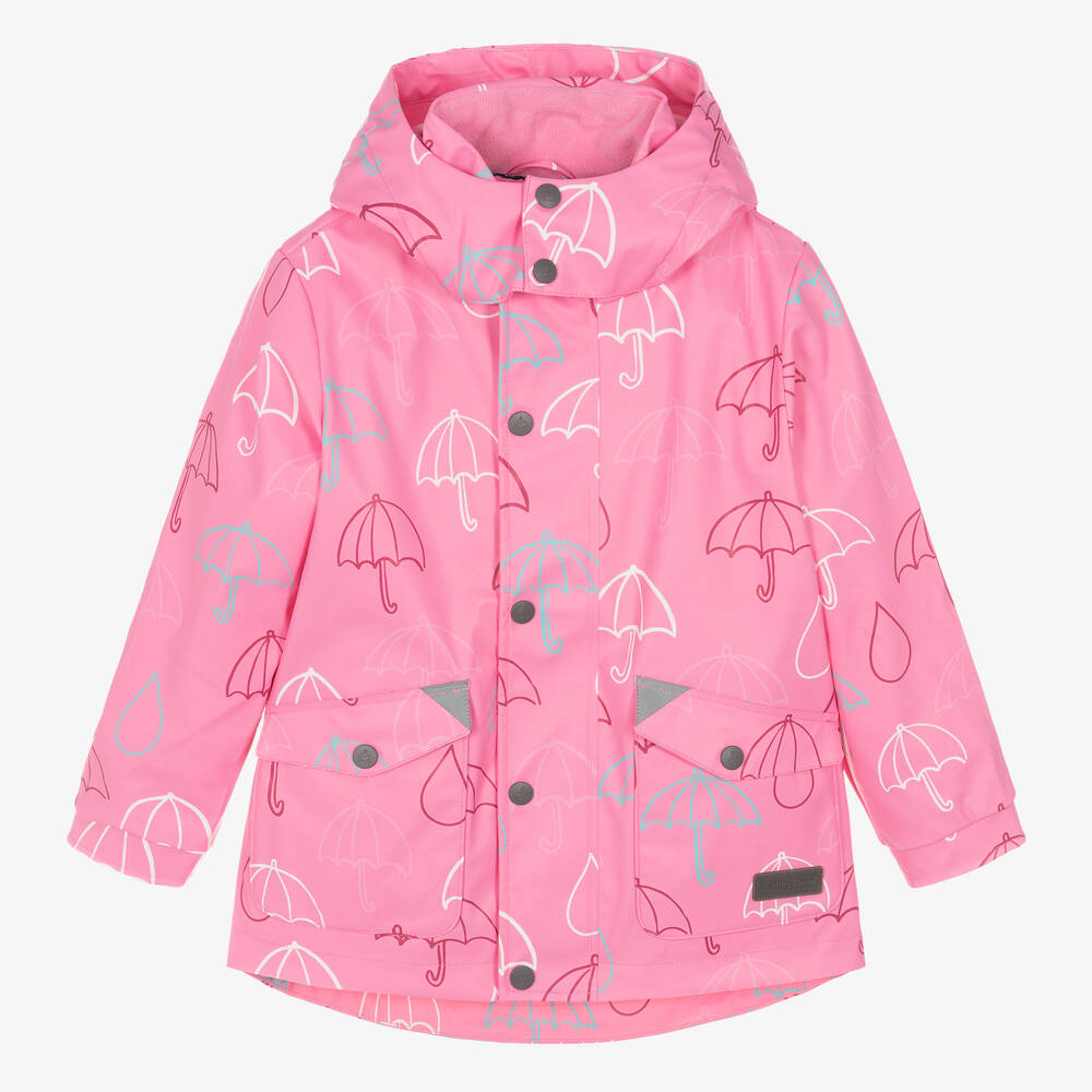 Mitty James - Pink Hooded Waterproof Umbrella Raincoat | Childrensalon
