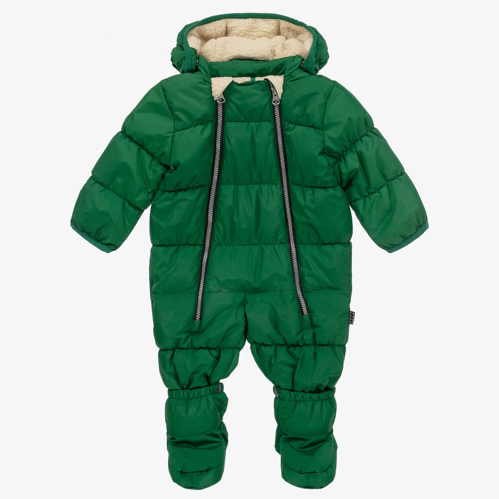Molo - Grüner Schneeanzug für Babys | Childrensalon