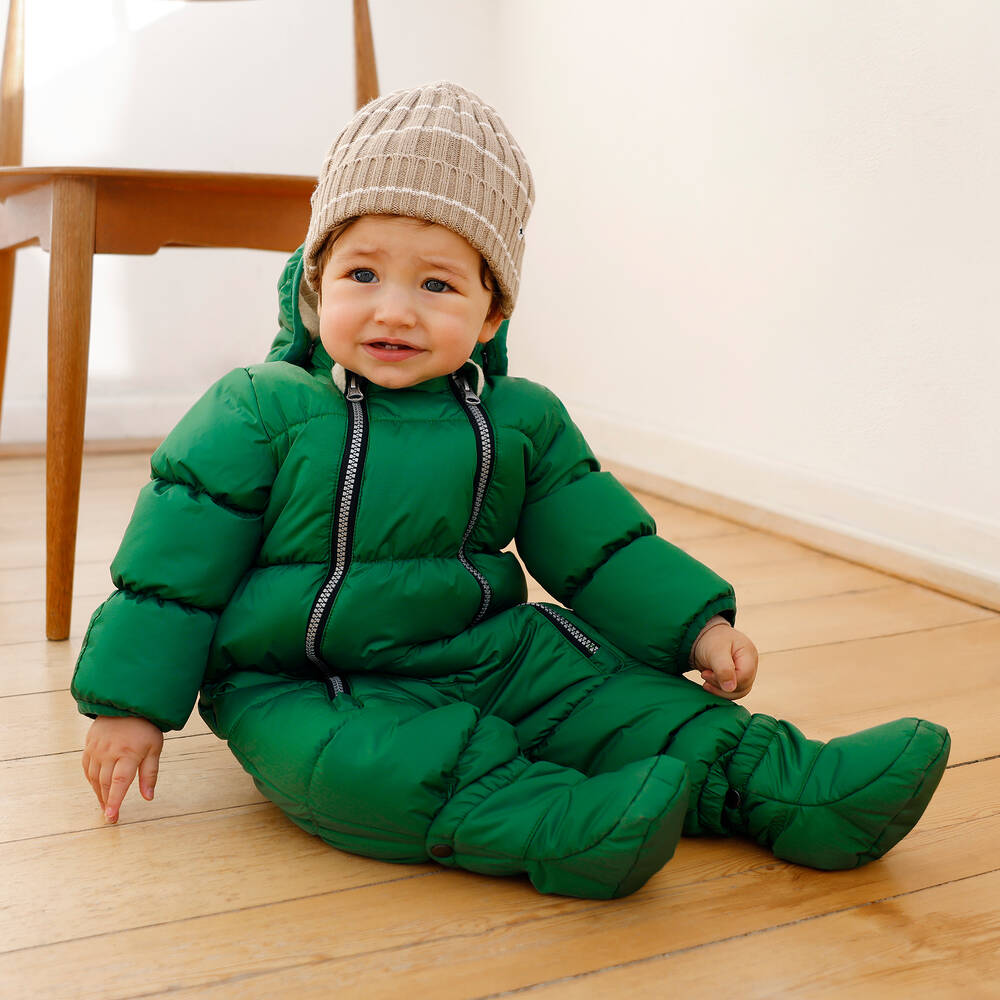 Molo Baby Boys Green Snowsuit