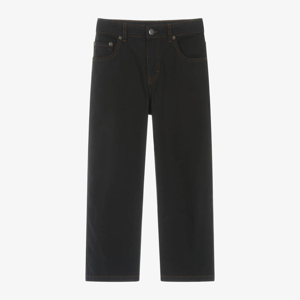 Molo - Black Extra-Relaxed Fit Cotton Jeans | Childrensalon