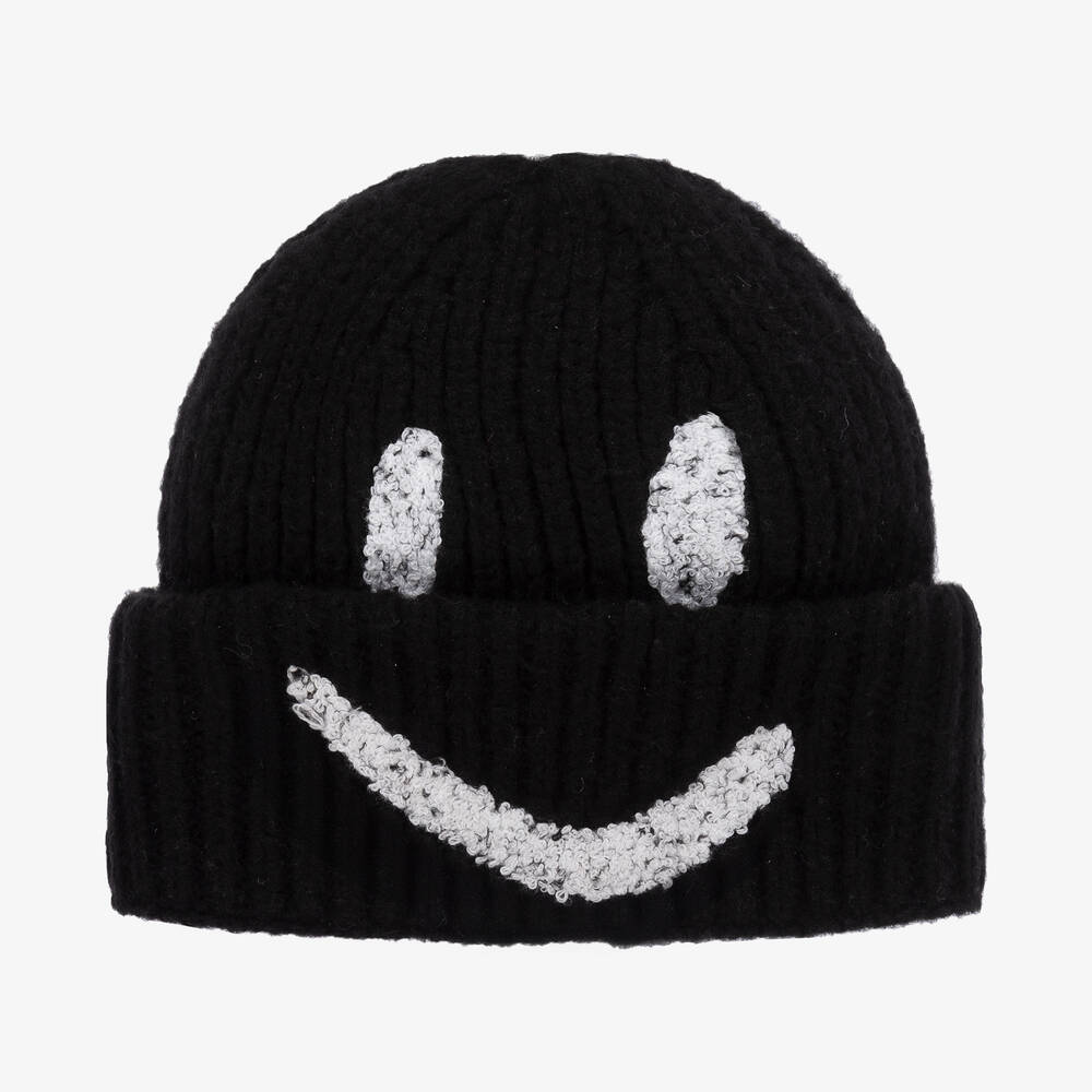 Molo - Black Knitted Hat | Childrensalon