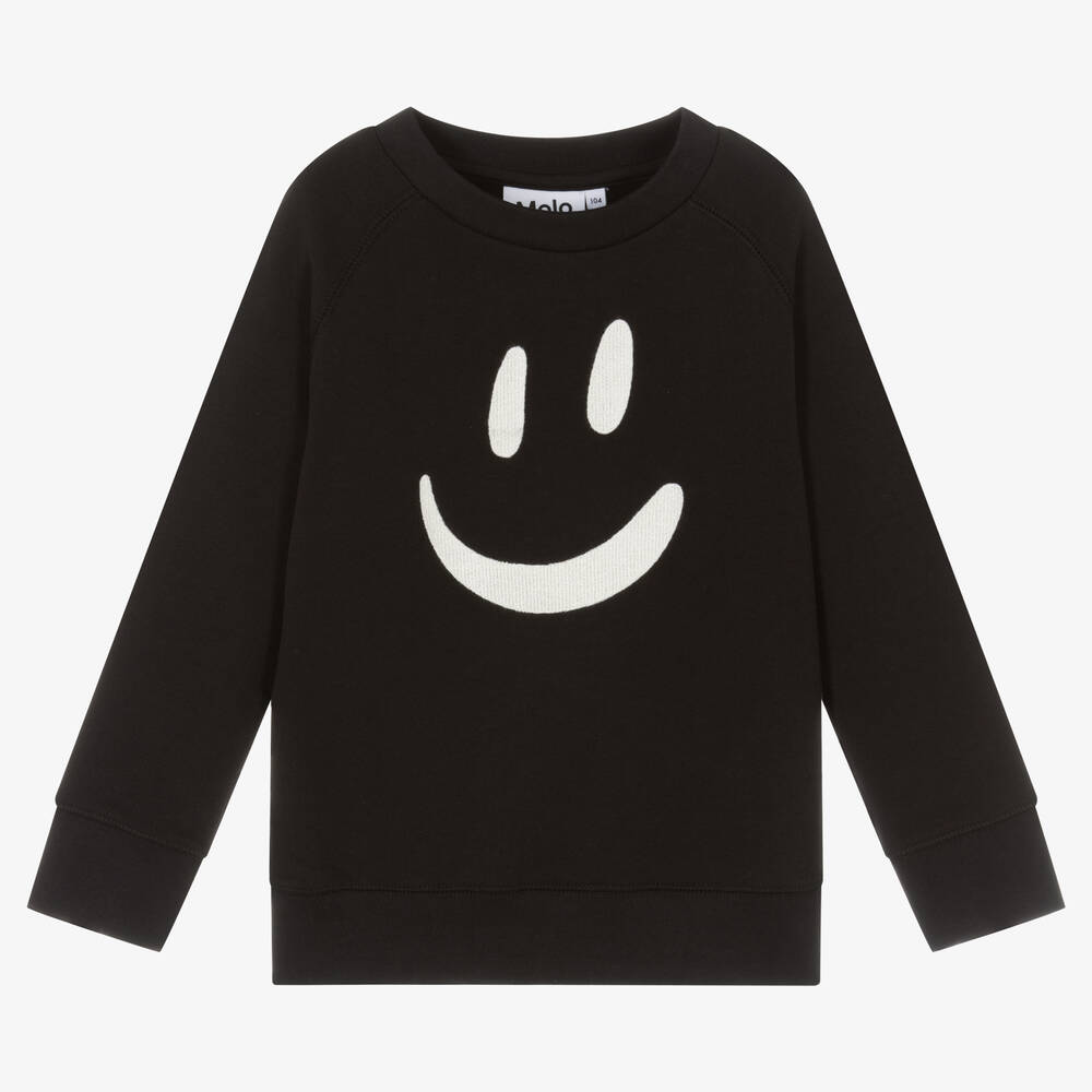 Molo - Black Organic Cotton Sweatshirt | Childrensalon