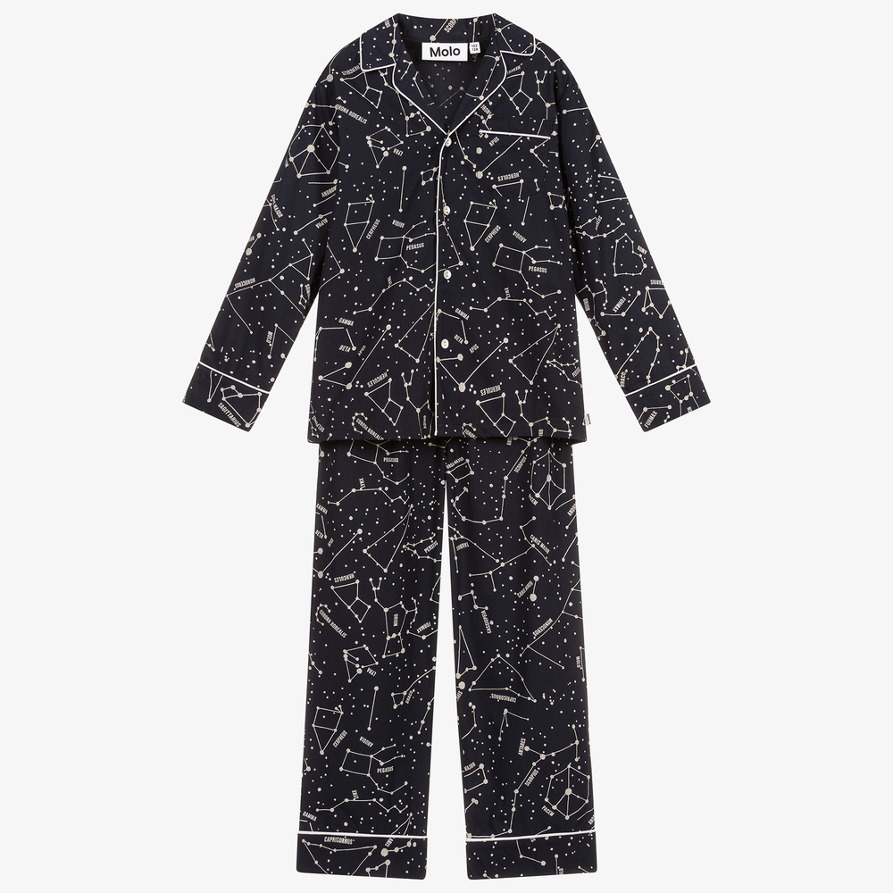 Molo Babies' Blue Organic Cotton Pyjamas