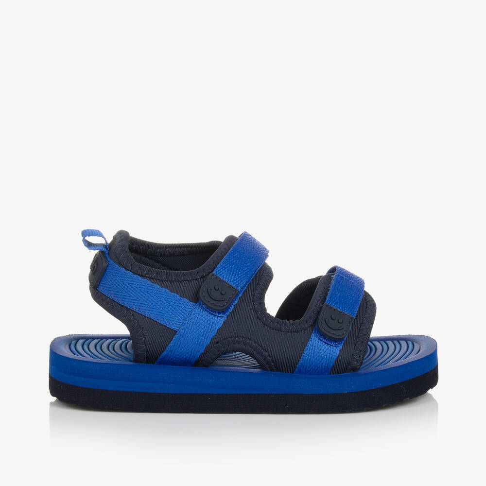 Molo Babies' Blue Velcro Foam Sandals