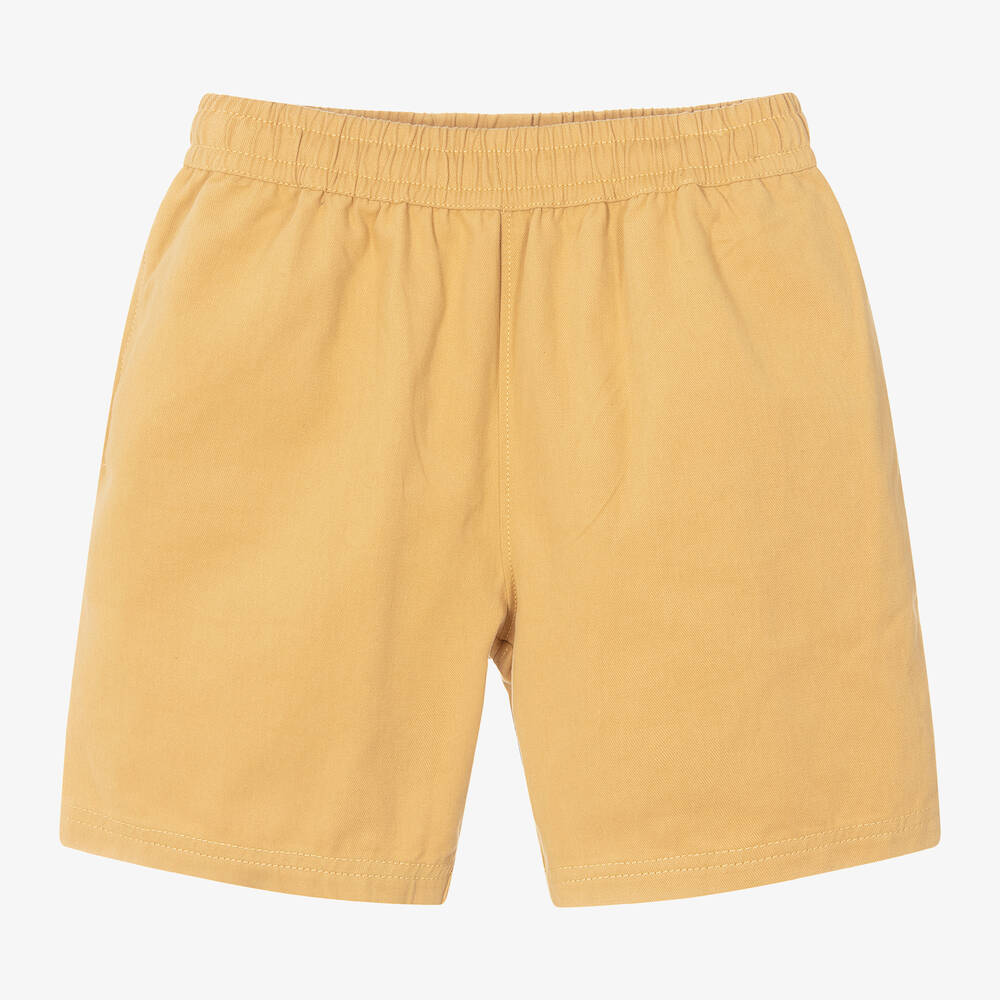 Molo - Boys Beige Organic Cotton Shorts | Childrensalon