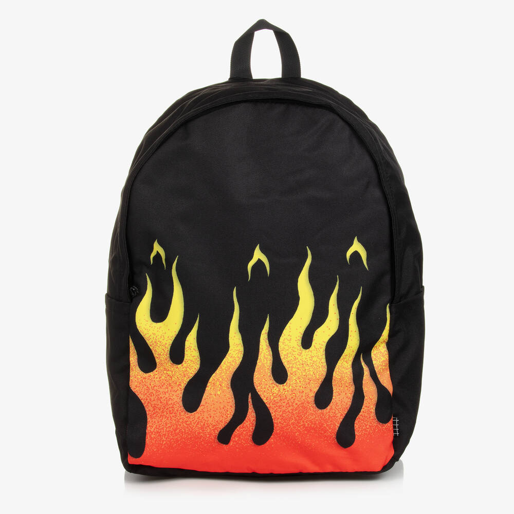 Shop Molo Boys Black Canvas Backpack (42cm)