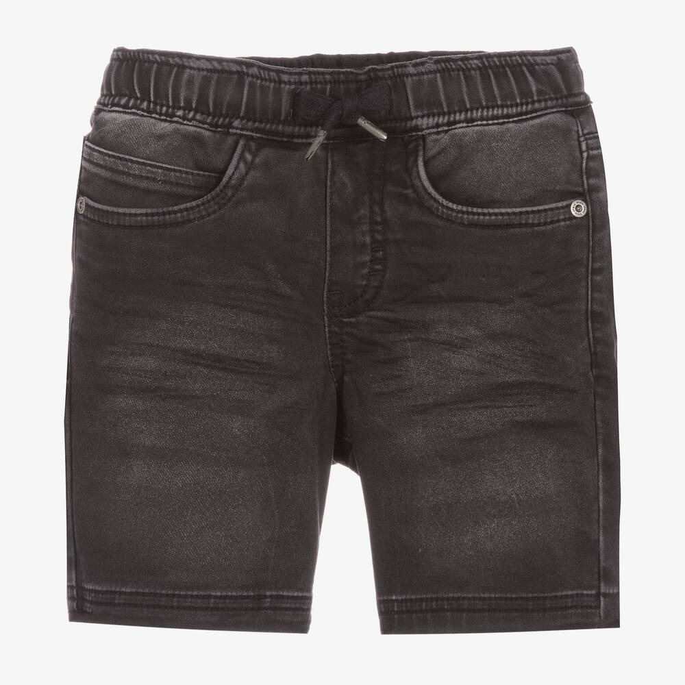 Molo Babies' Boys Black Denim Shorts