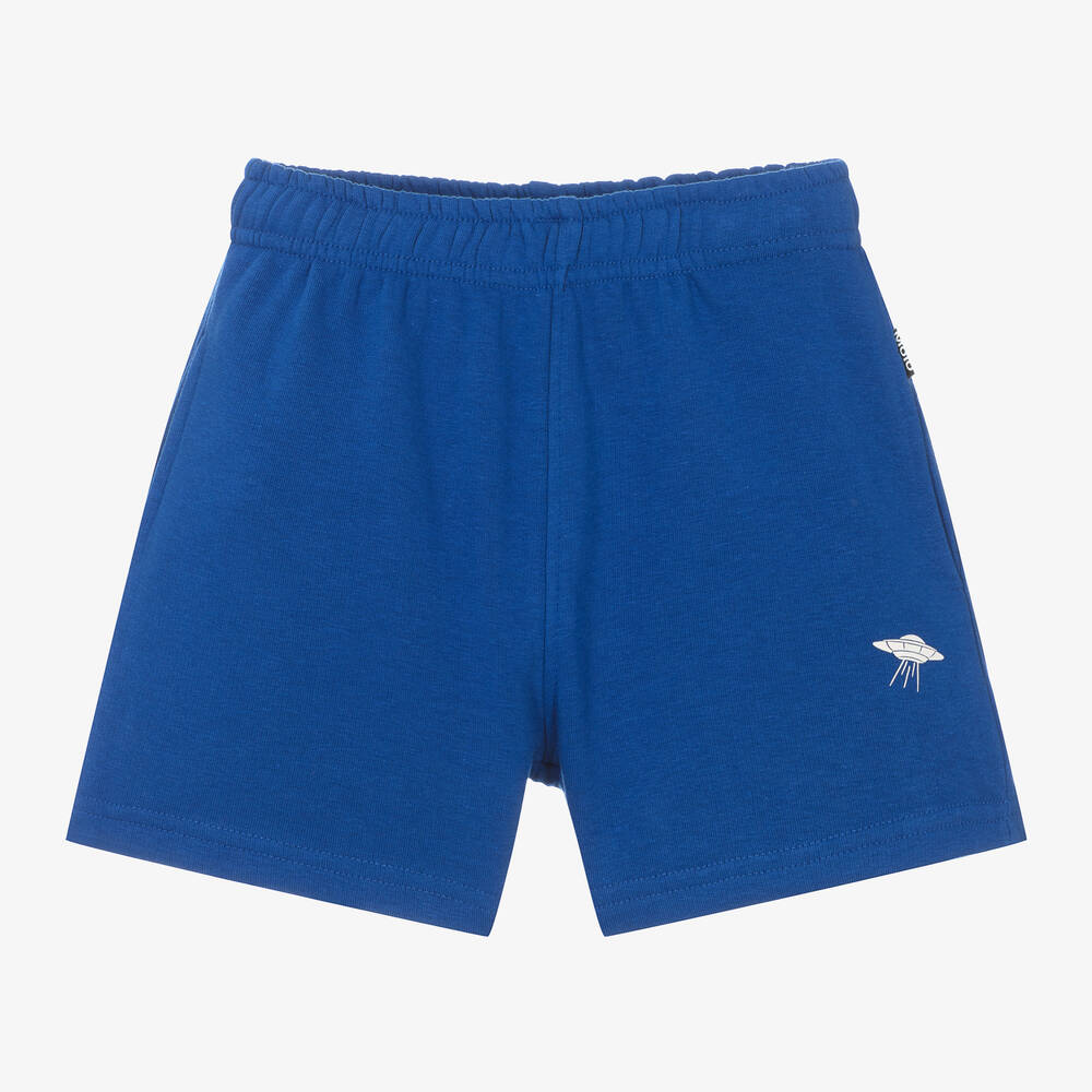 Molo Babies' Boys Blue Cotton Jersey Shorts