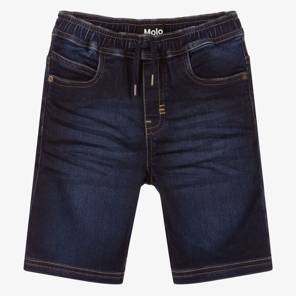 Molo - Boys Blue Denim Shorts | Childrensalon