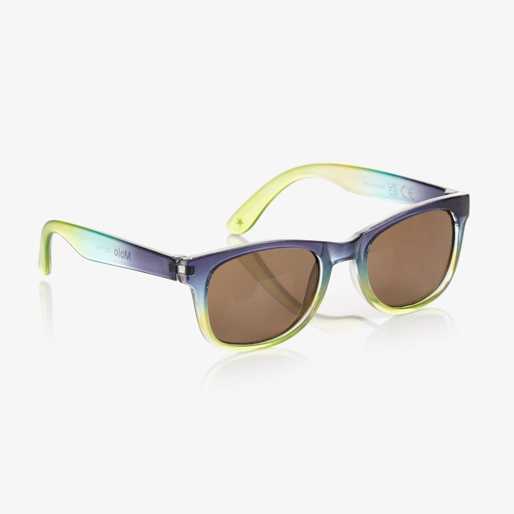 Molo - نظارات شمسية لون كحلي وأخضر للأولاد (UVA/UVB) | Childrensalon