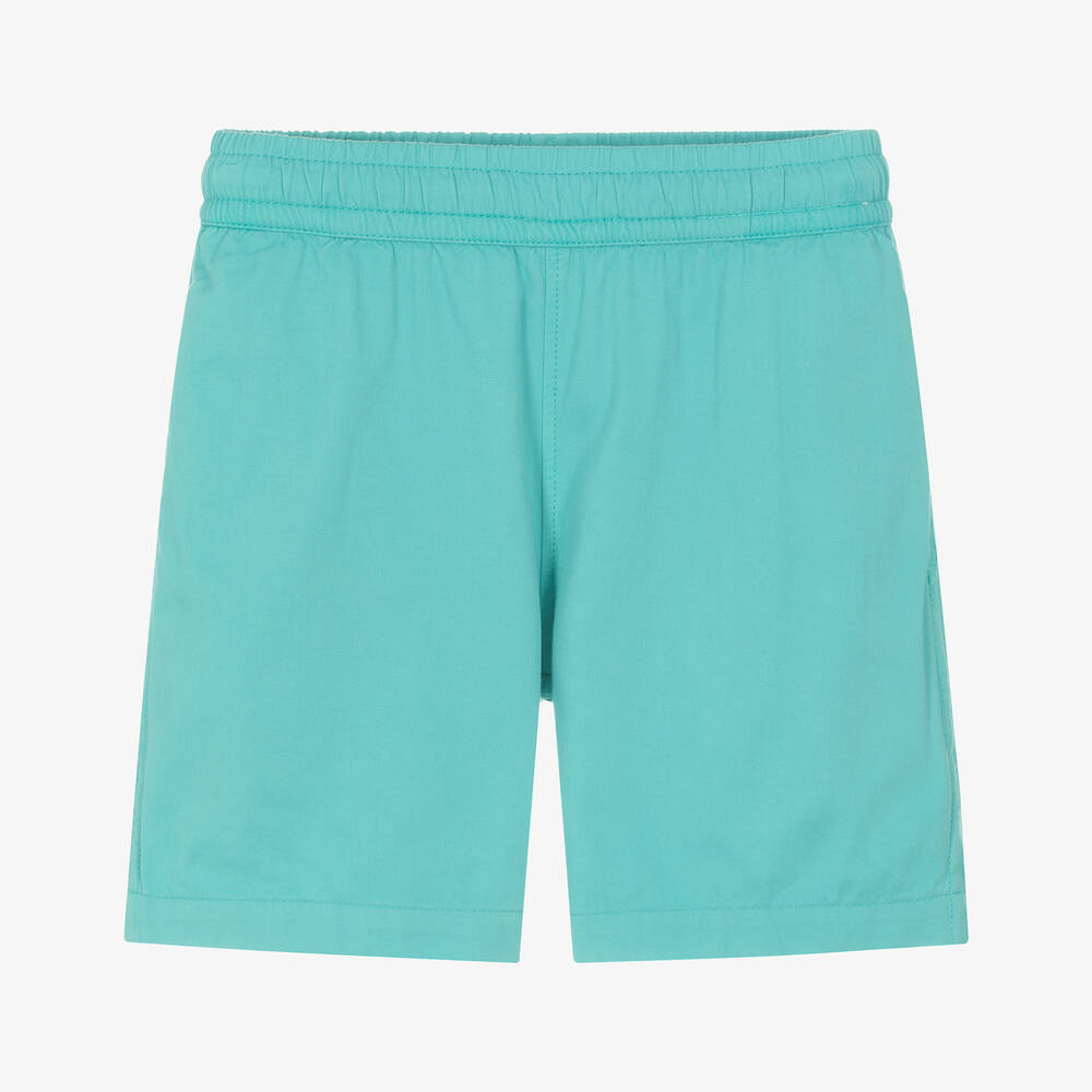 Molo - Boys Blue Organic Cotton Shorts | Childrensalon