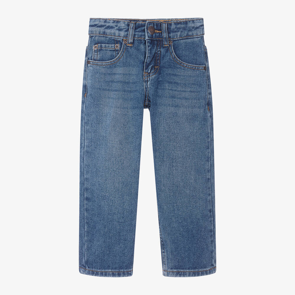 Molo Babies' Boys Blue Relaxed Fit Denim Jeans