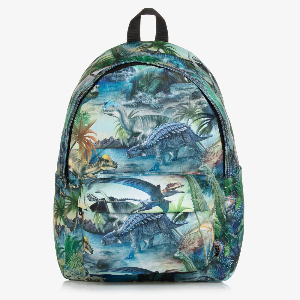 Molo - Boys Dino Canvas Backpack (42cm) | Childrensalon