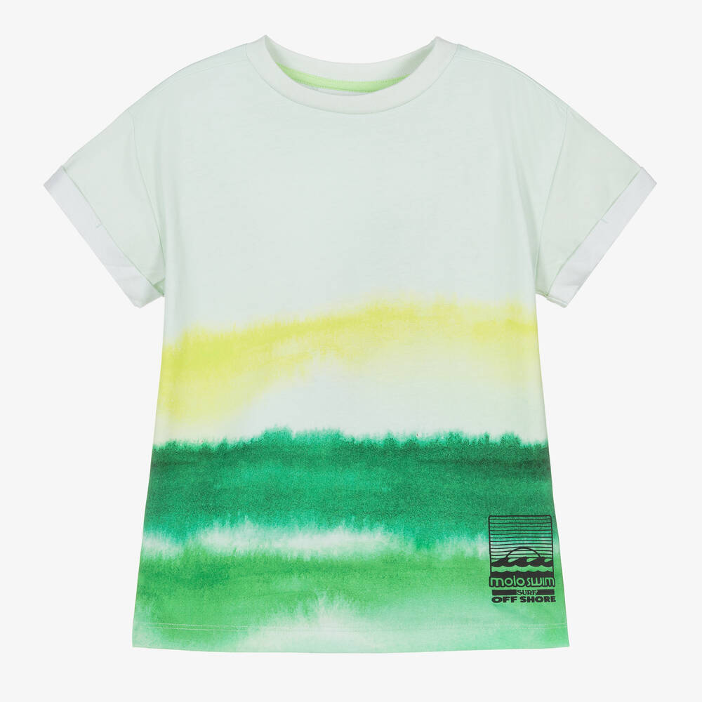 Molo - Grünes Baumwoll-T-Shirt für Jungen | Childrensalon