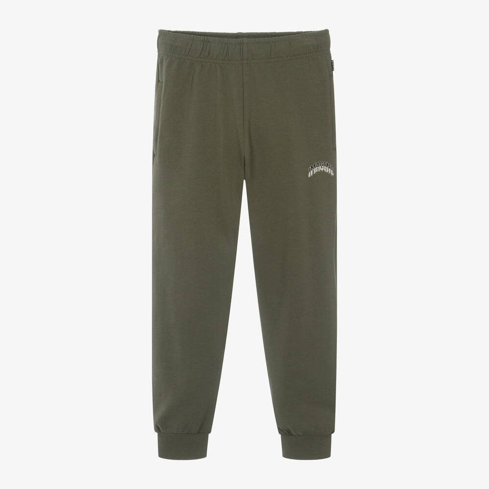 Molo - Boys Green Organic Cotton Joggers | Childrensalon