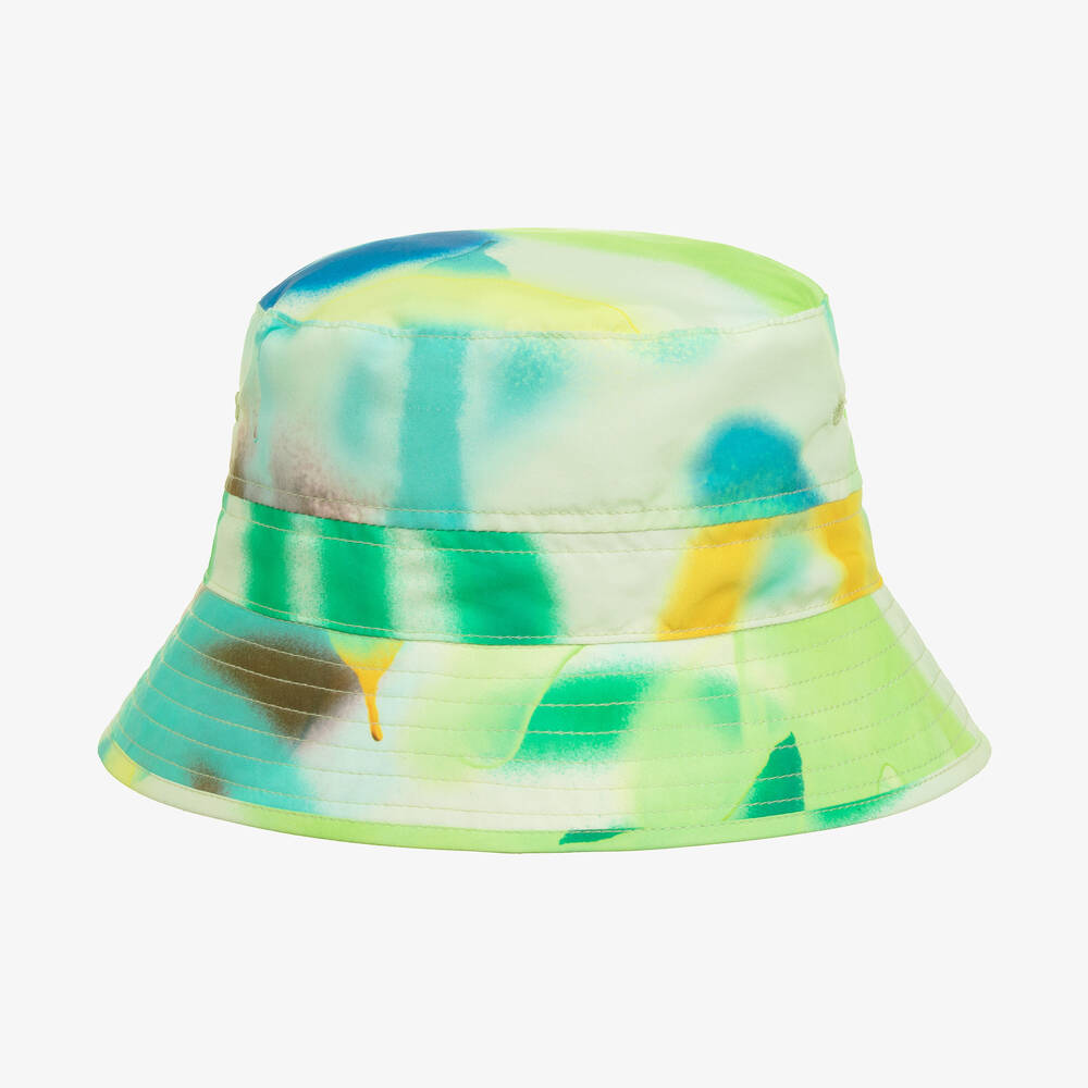 Molo - Boys Green Sun Hat (UPF50+) | Childrensalon