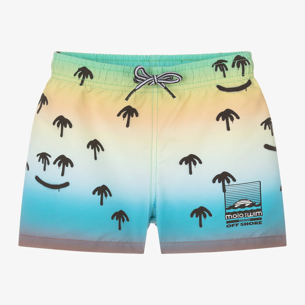 Molo - Boys Palm Tree Swim Shorts (UPF50+) | Childrensalon