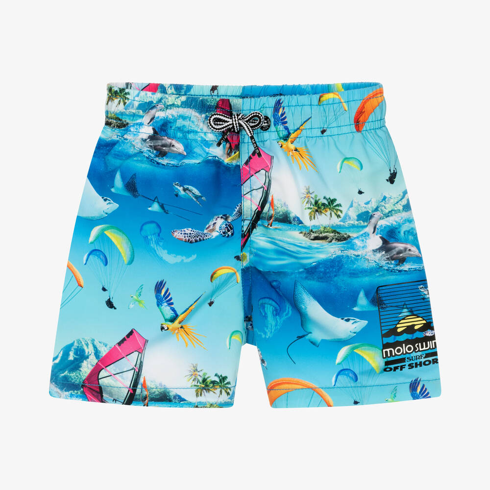 Molo - Boys Passion For Motion Swim Shorts (UPF 50+) | Childrensalon