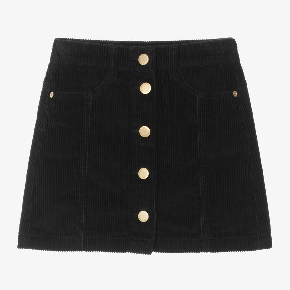 Molo - Girls Black Corduroy Skirt | Childrensalon