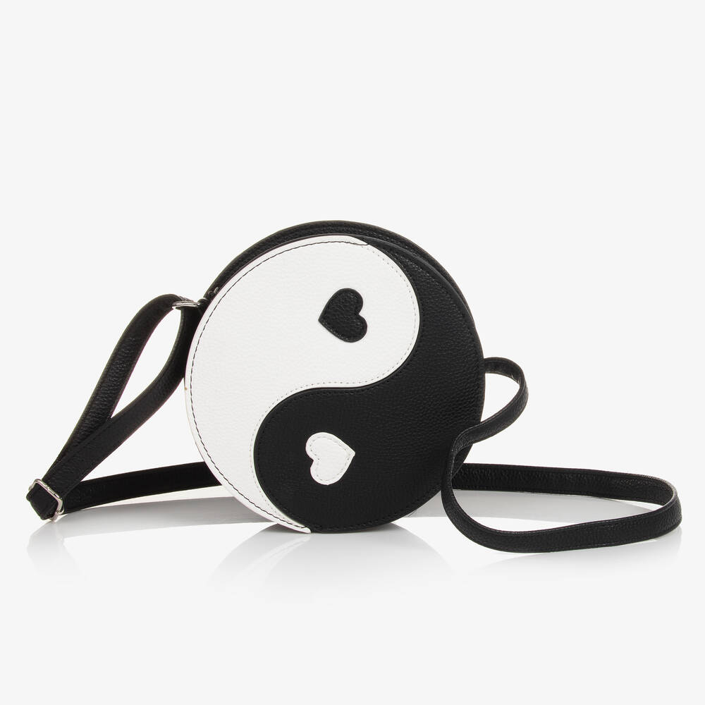 Molo - Girls Black & White Handbag (17cm) | Childrensalon