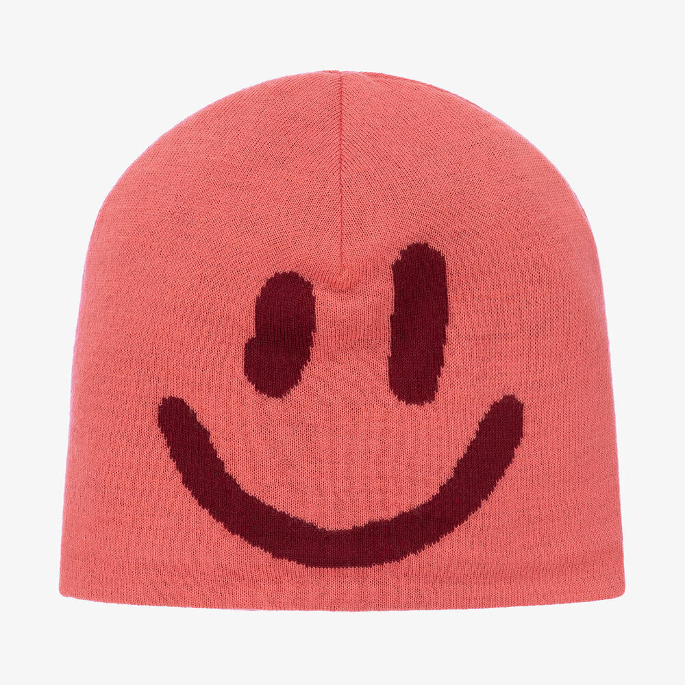 Molo - Girls Coral Pink Wool Hat | Childrensalon