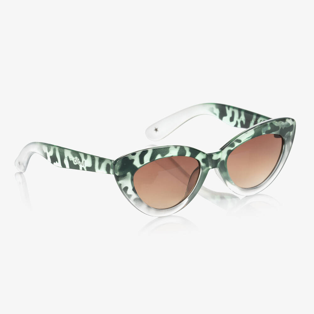 Molo - Зеленые солнцезащитные очки с животным принтом (UVA/UVB) | Childrensalon
