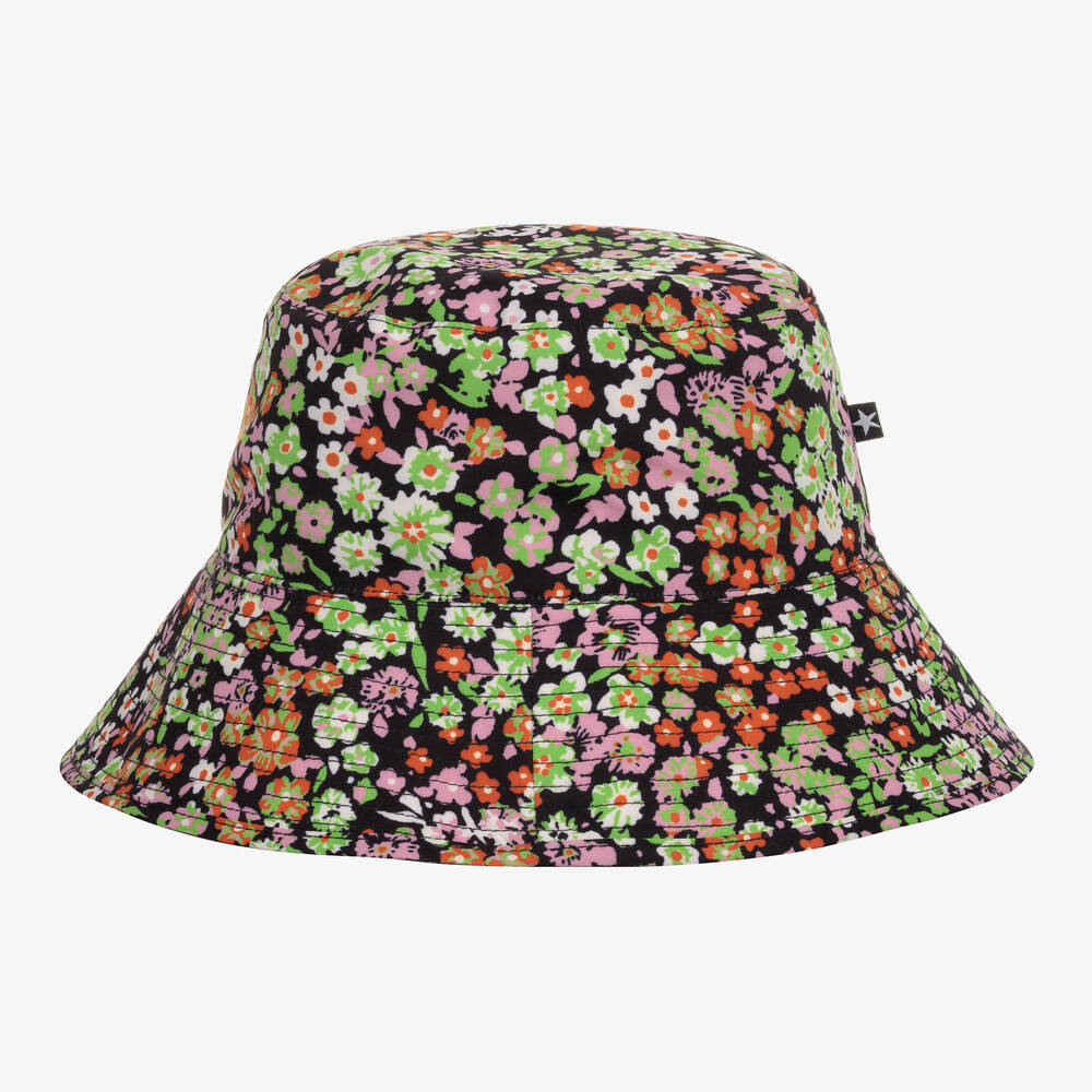 Molo Girls Green Sun Protective Hat (UPF50+) Childrensalon