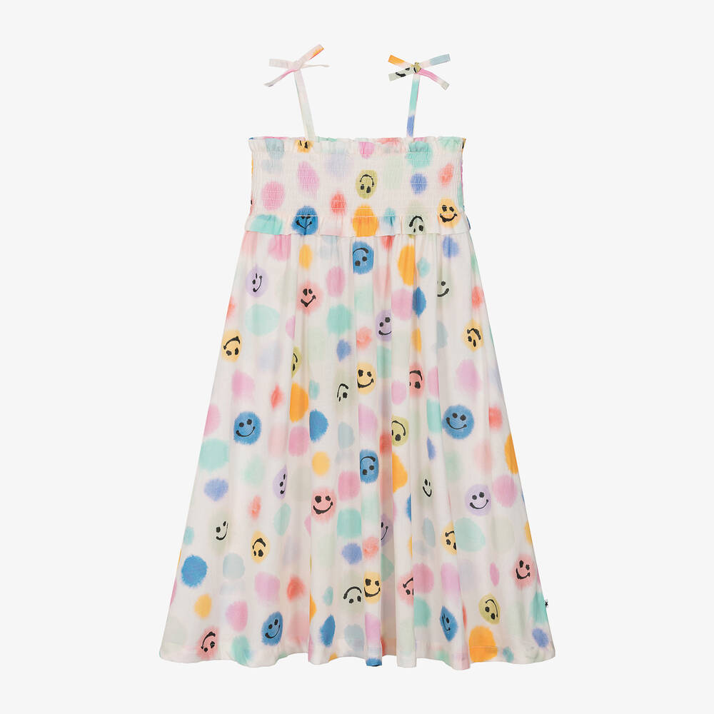 Molo - Кремовое хлопковое пляжное платье для девочек | Childrensalon