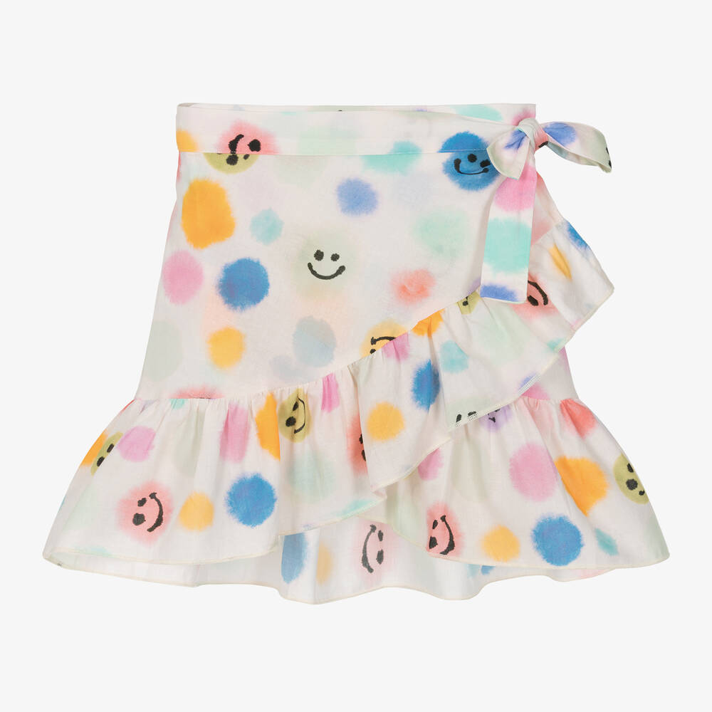 Molo - Girls Ivory Cotton Beach Skirt | Childrensalon
