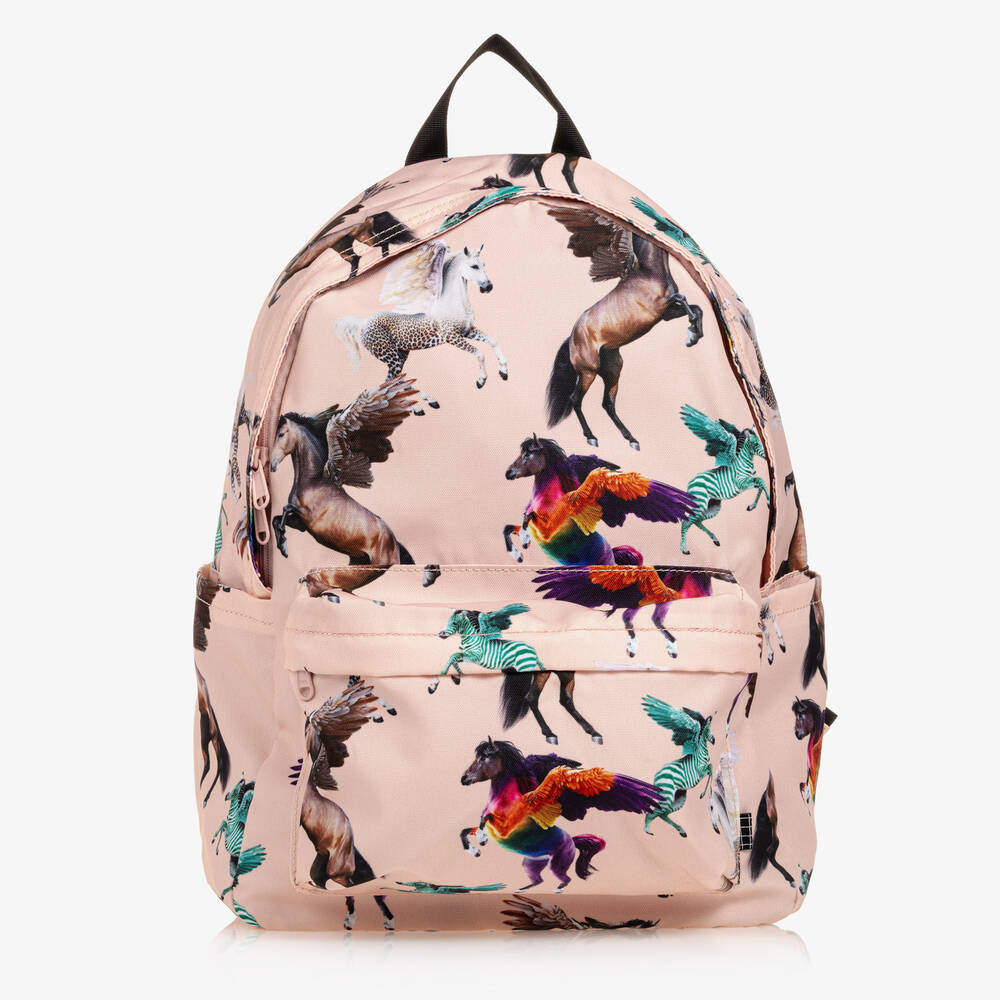 Molo - Girls Pink Unicorn Backpack (41cm) | Childrensalon