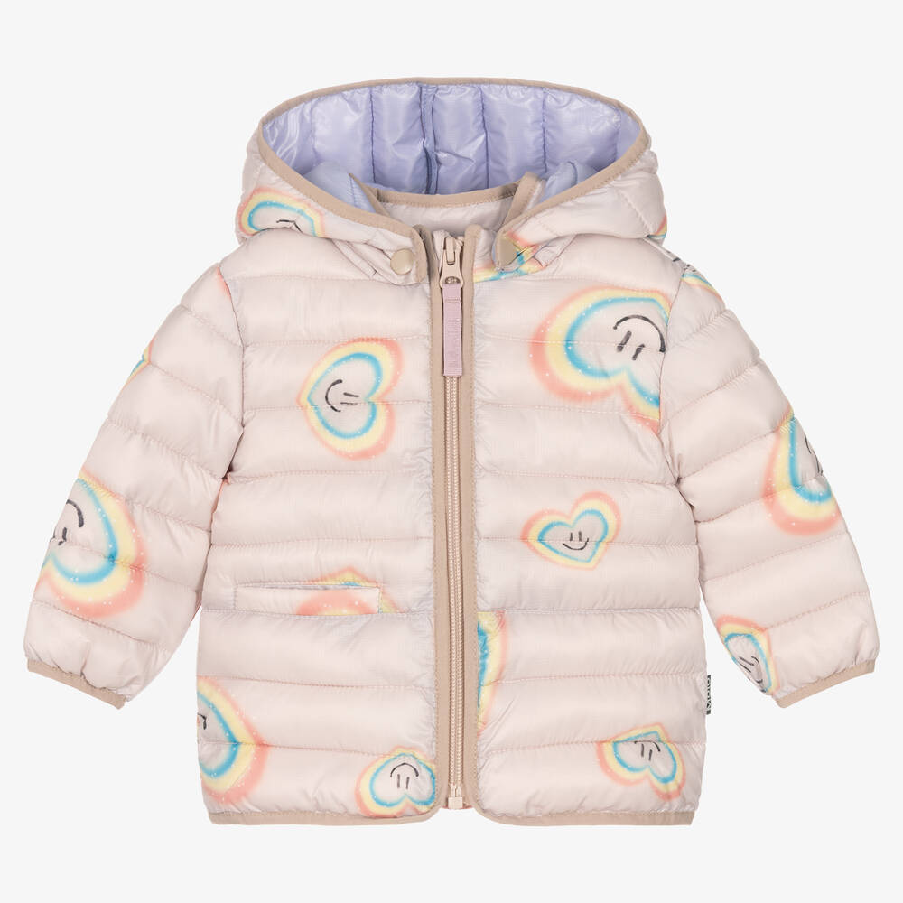 Molo - Girls Pink Water-Repellent Puffer Jacket | Childrensalon