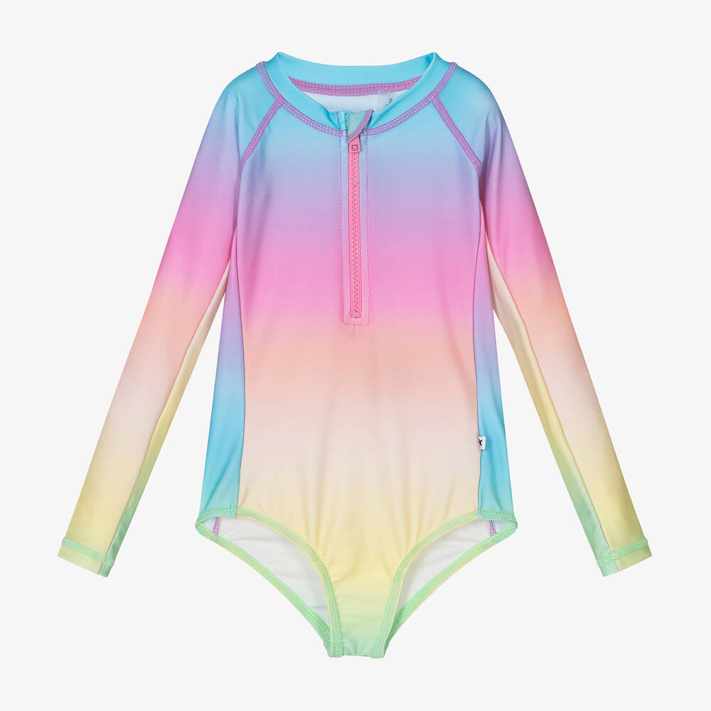 Molo - Girls Rainbow Swimsuit (UPF50+) | Childrensalon