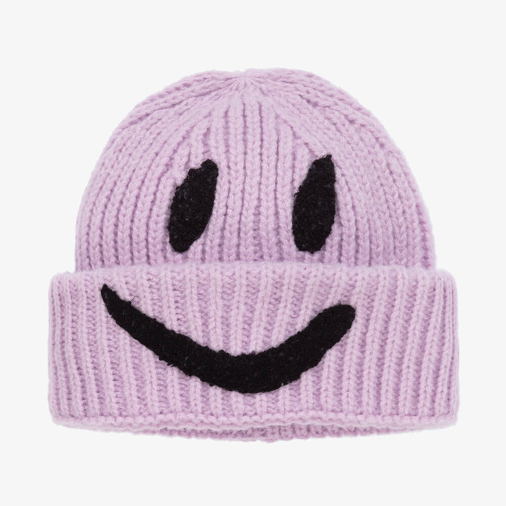 Molo - Purple Knitted Hat | Childrensalon