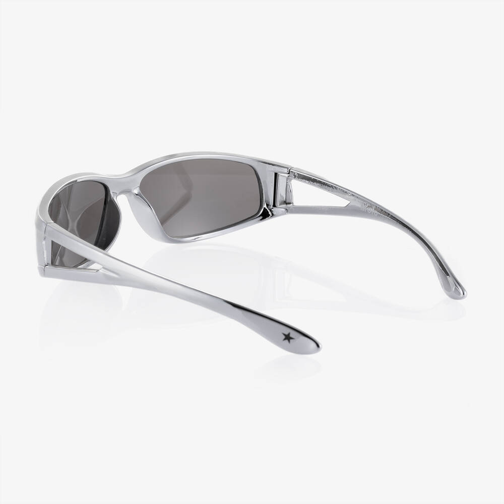 Two-Toned Matte Metal Brow Bar Color Split Mirror Lens Aviator Sunglasses  57mm