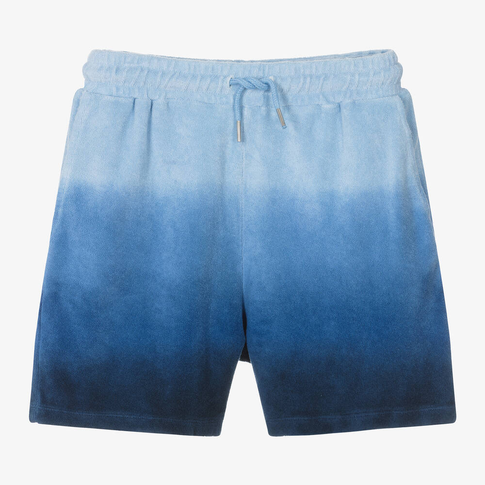 Molo - Blaue Teen Baumwoll-Frottee-Shorts | Childrensalon