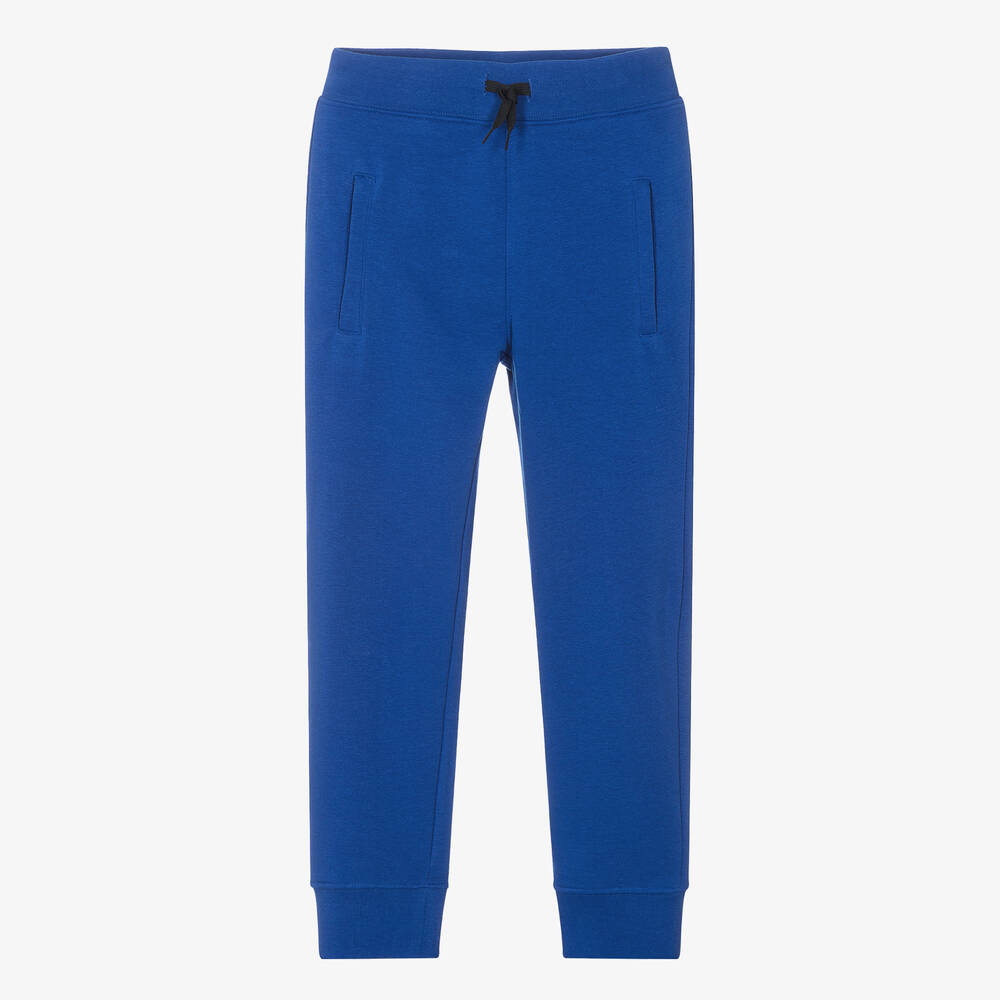Molo - Bas de jogging bleu en jersey de coton | Childrensalon