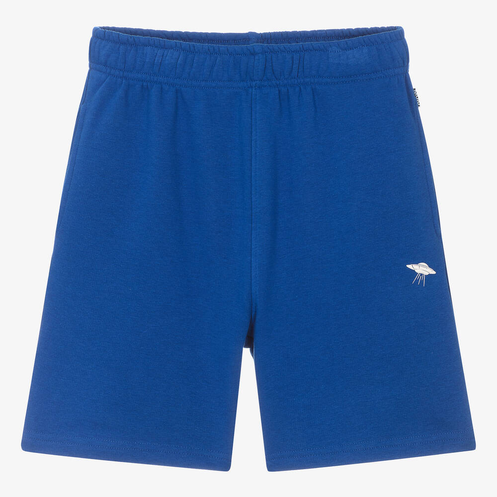 Molo - Teen Boys Blue Cotton Jersey Shorts | Childrensalon