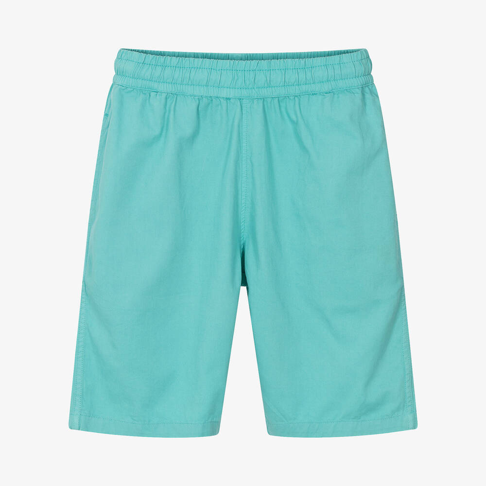 Molo - Teen Boys Blue Organic Cotton Shorts | Childrensalon