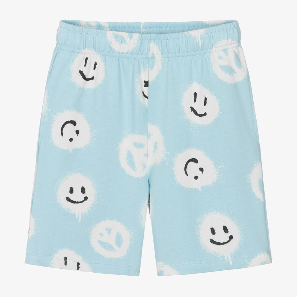 Molo - Teen Boys Blue Organic Cotton Shorts | Childrensalon