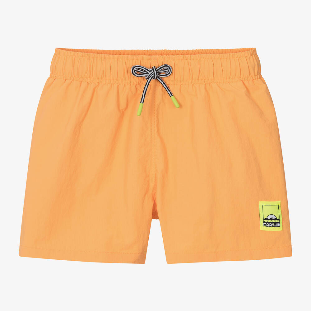 Molo - Teen Boys Orange Swim Shorts (UPF50+) | Childrensalon