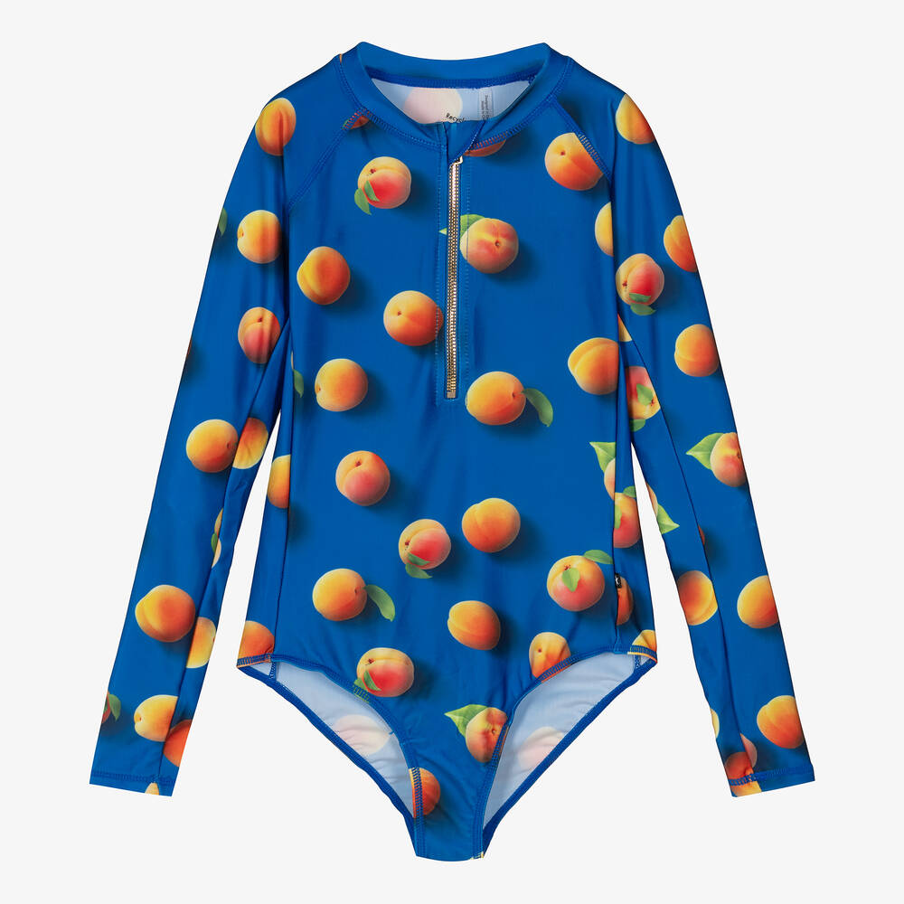 Molo - Maillot de bain bleu abricots ado | Childrensalon