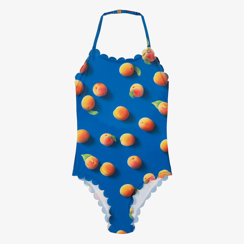 Molo - Синий купальник с абрикосами для подростков | Childrensalon
