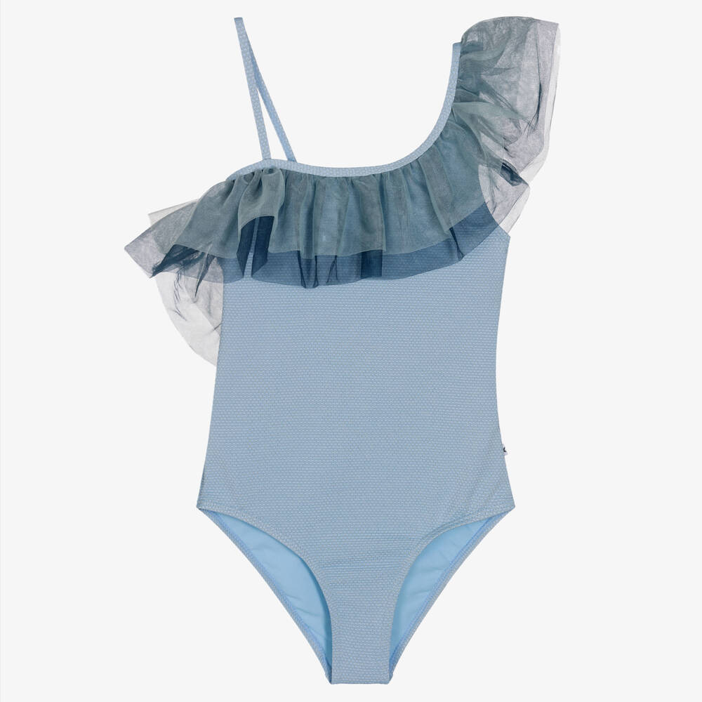Molo - Teen Girls Blue Swimsuit (UPF50+) | Childrensalon