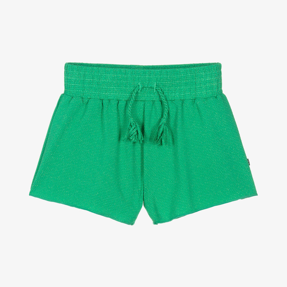 Molo - Teen Girls Green Lurex Swim Shorts (UPF 50+) | Childrensalon