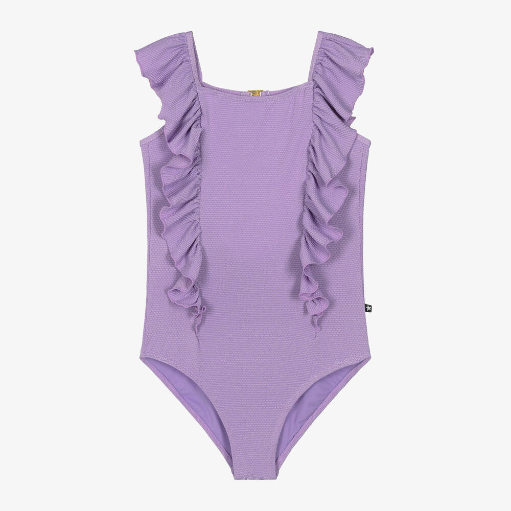Molo - Teen Girls Lilac Purple Swimsuit (UPF50+) | Childrensalon