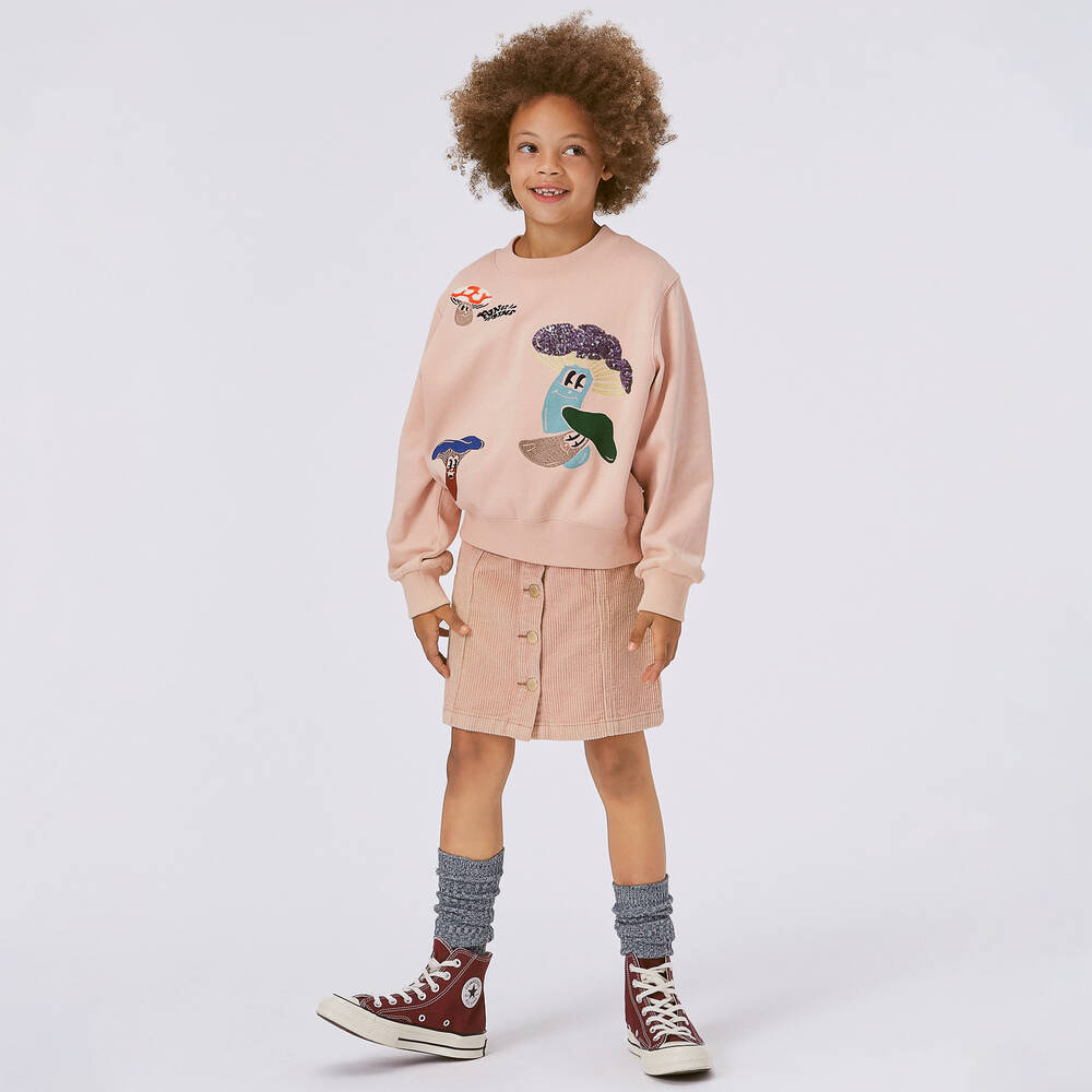 Molo - Teen Girls Organic Childrensalon Pink | Cotton Sweatshirt