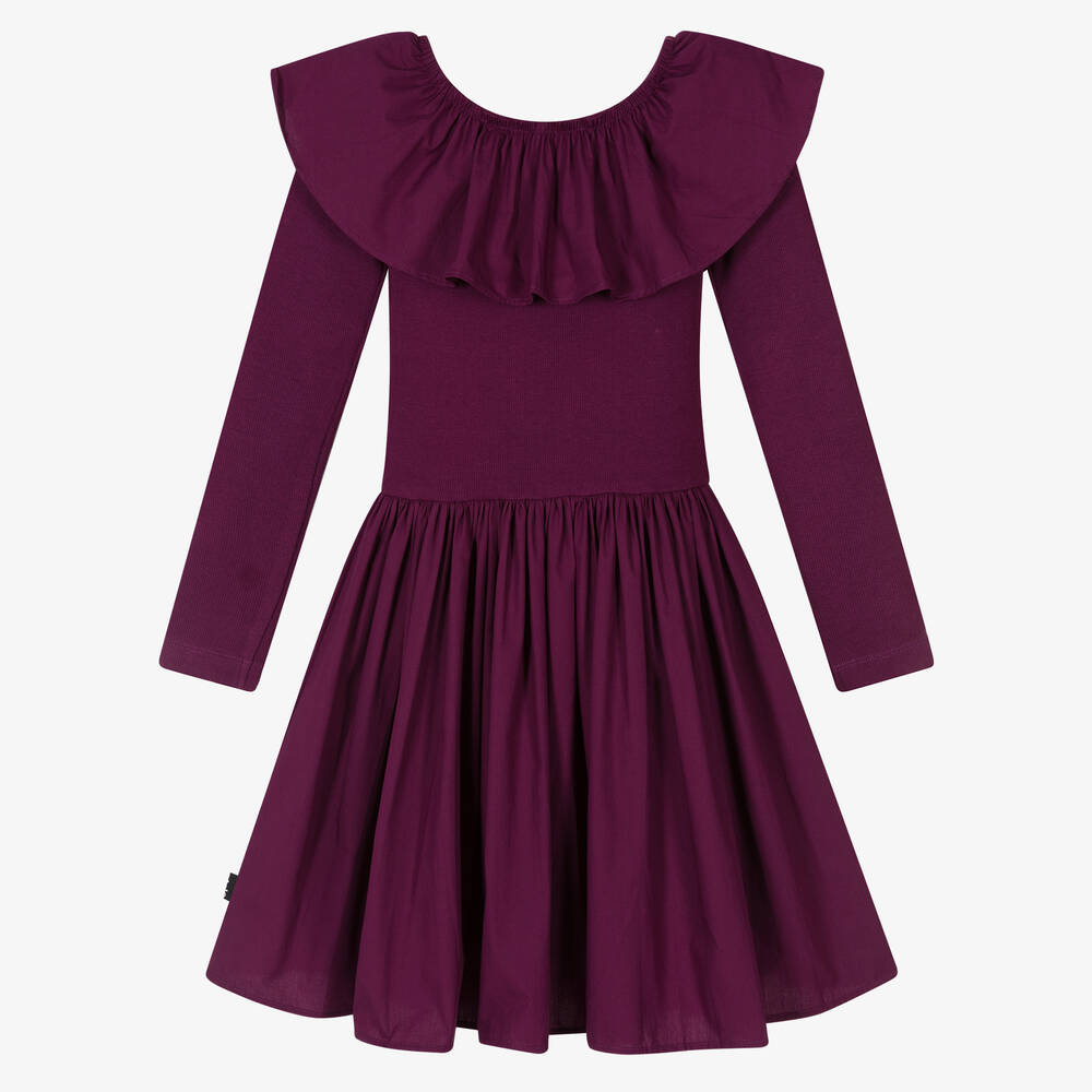 Molo - Teen Girls Purple Organic Cotton Dress | Childrensalon