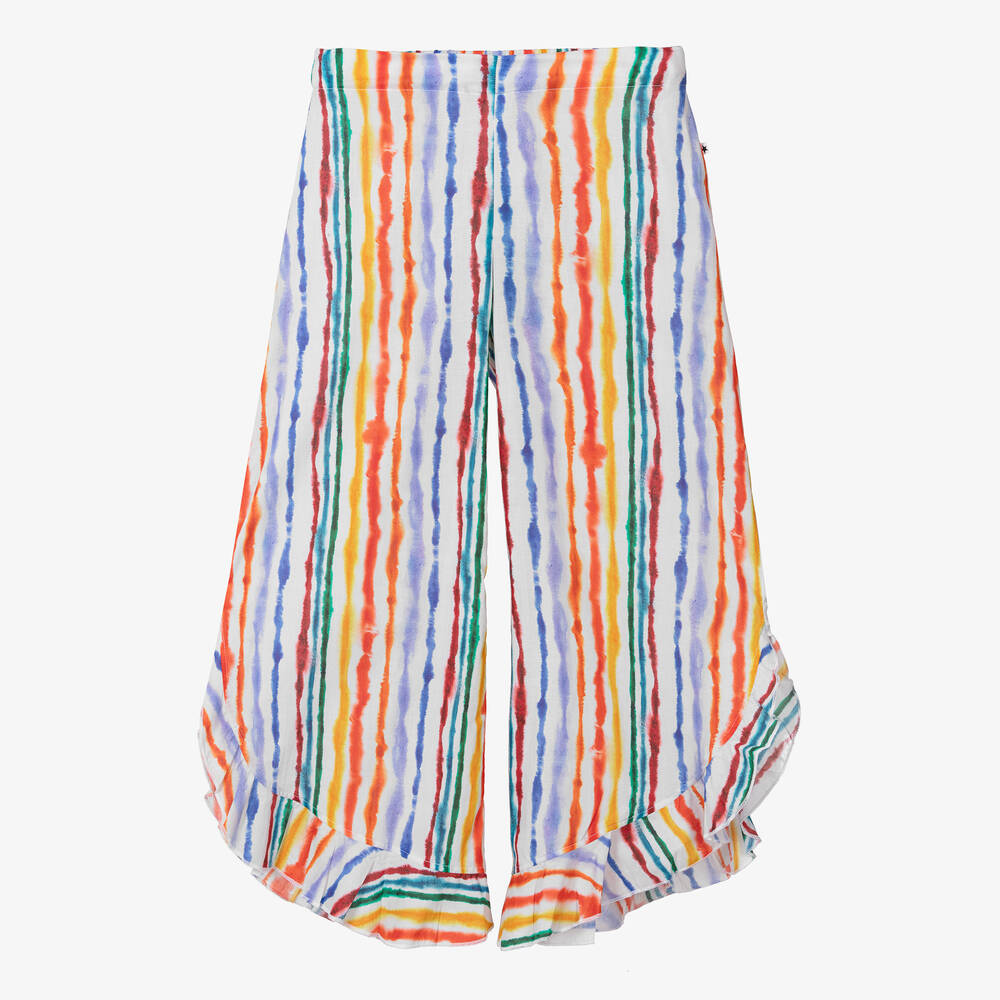 Molo - Teen Girls Rainbow Stripe Beach Trousers | Childrensalon
