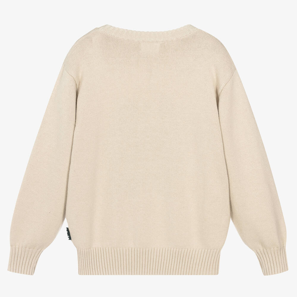 Molo - Teen Ivory Cotton Knit Sweater | Childrensalon