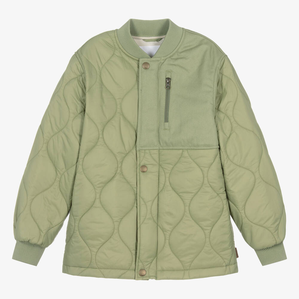 Molo - Teen Sage Green Padded Jacket | Childrensalon